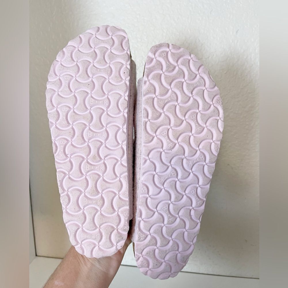 Birkenstock Arizona Rivet Wool Soft pastel Pink Sandals 8-8.5 US/ 39 EUR - Picture 8 of 17